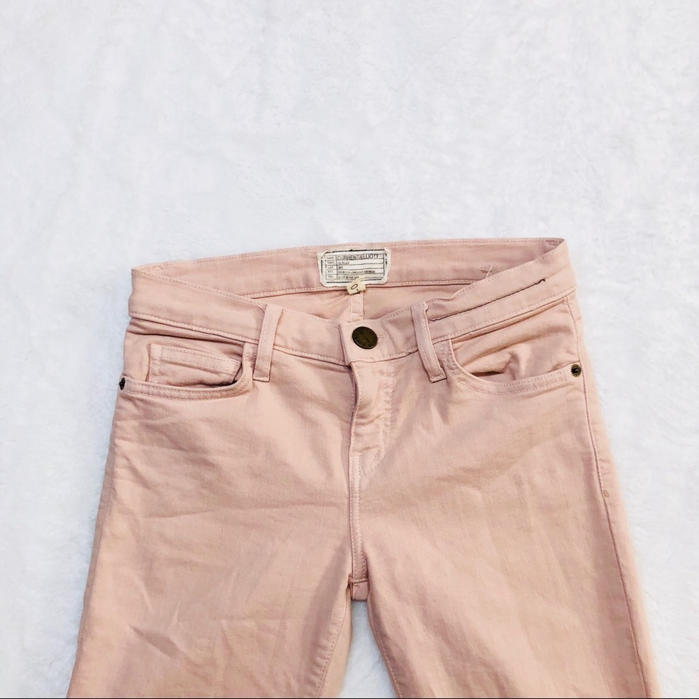 Current Elliot light pink skinny jeans - Picture 2 of 4